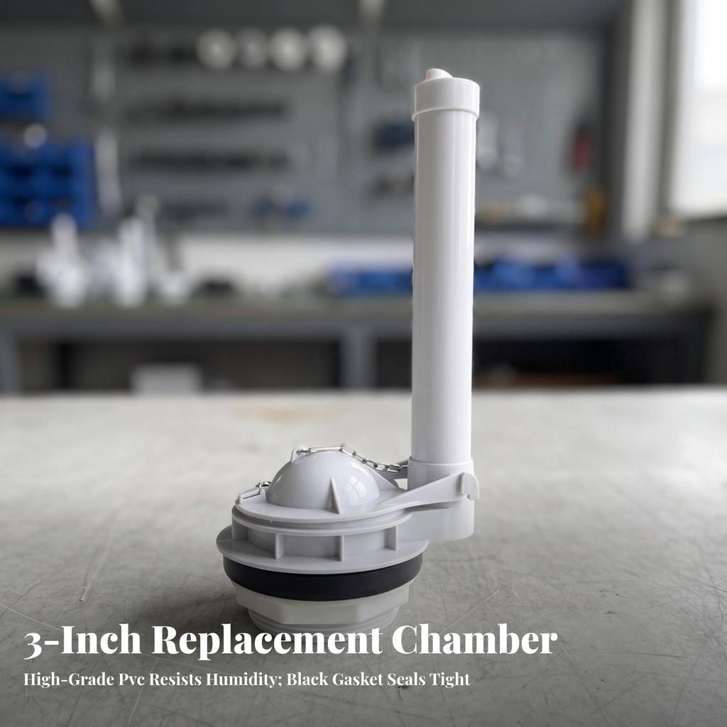 Toilet Flush Valve Compact Split Rugged for Homeowners