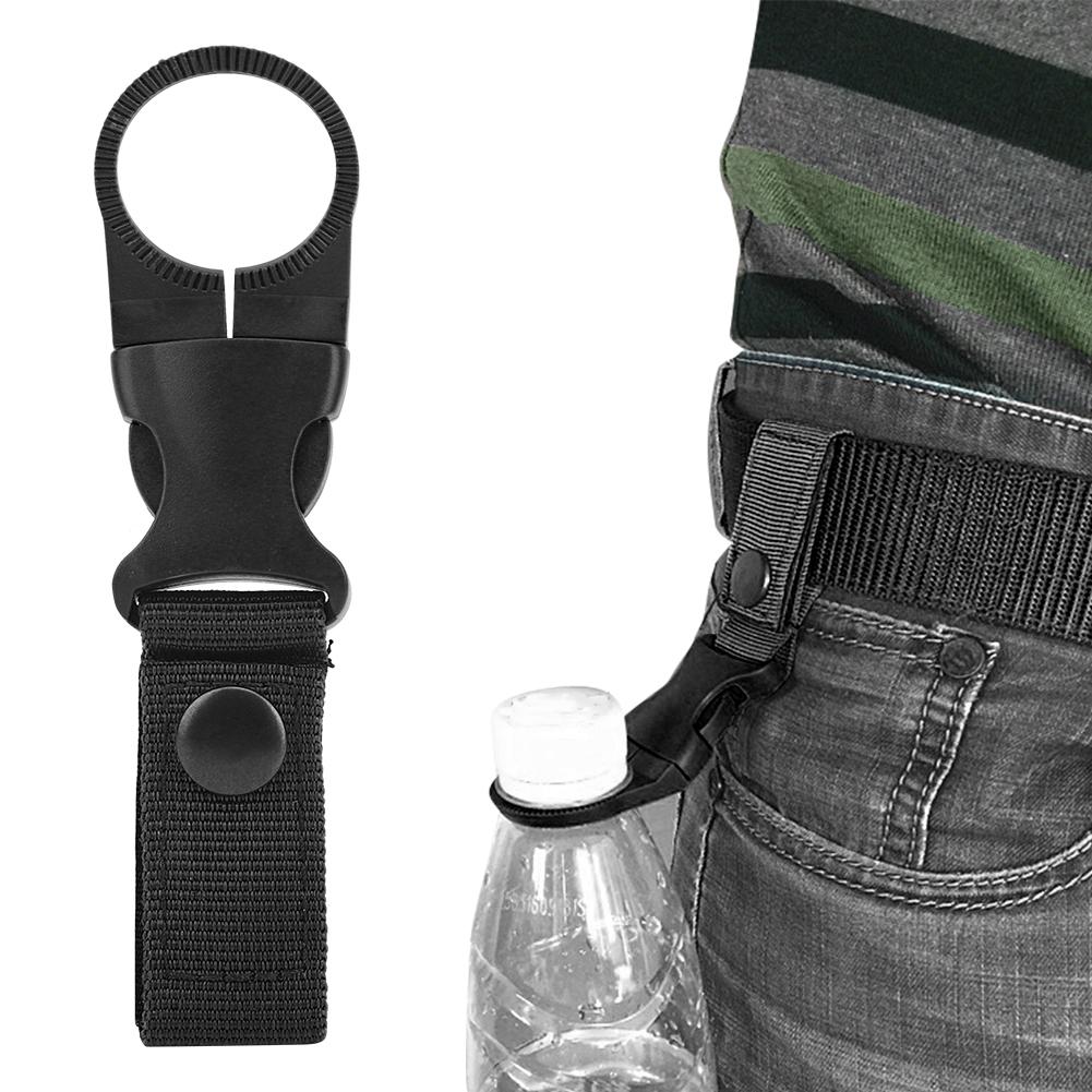 3PCS Nylon Outdoor Multifunction Portable Water Bottle Carabiner Waist Belt Hanging Buckle for