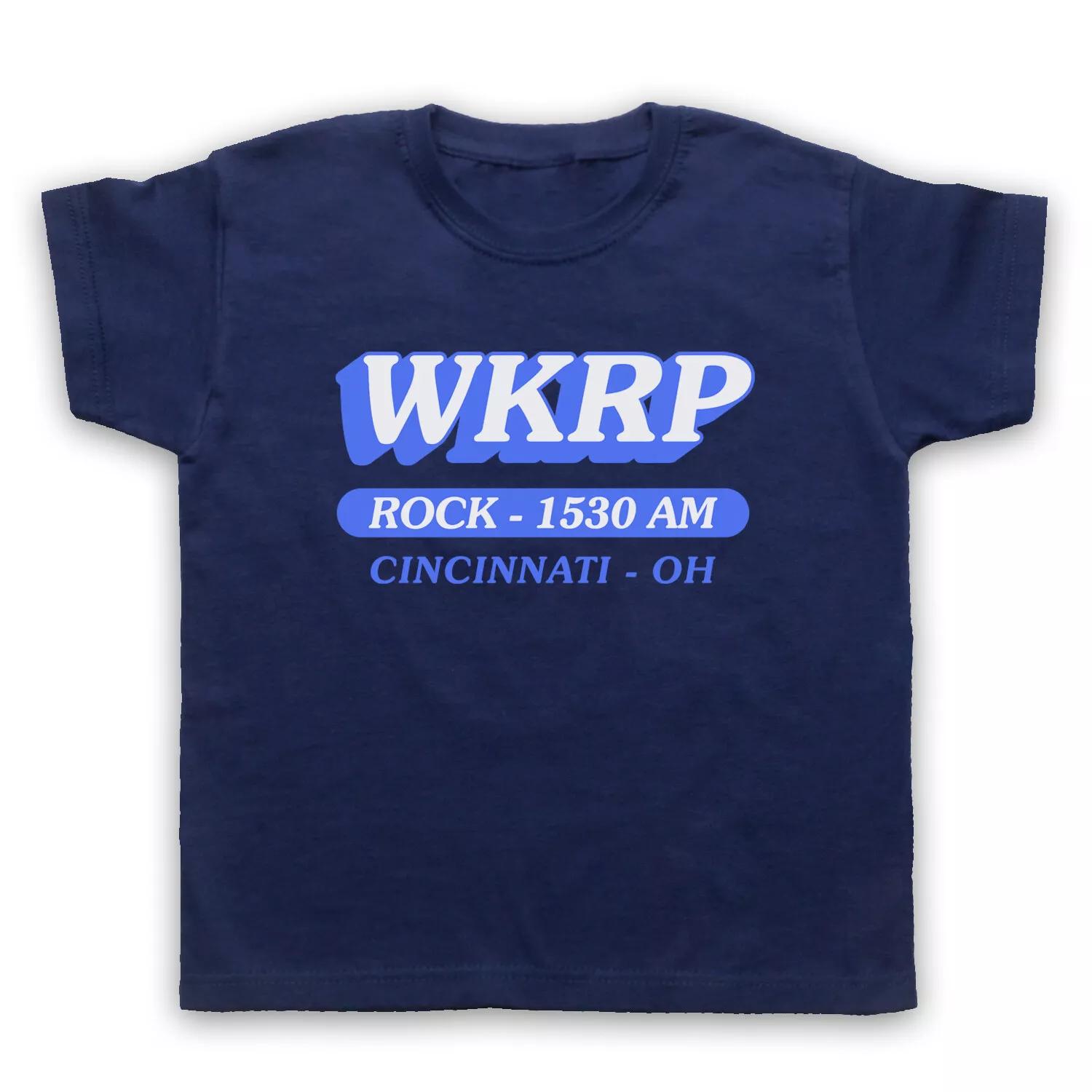 WKRP Rock Radio in Cincinnati Retro TV Childrens Kids T-shirt All Sizes & Cols 130