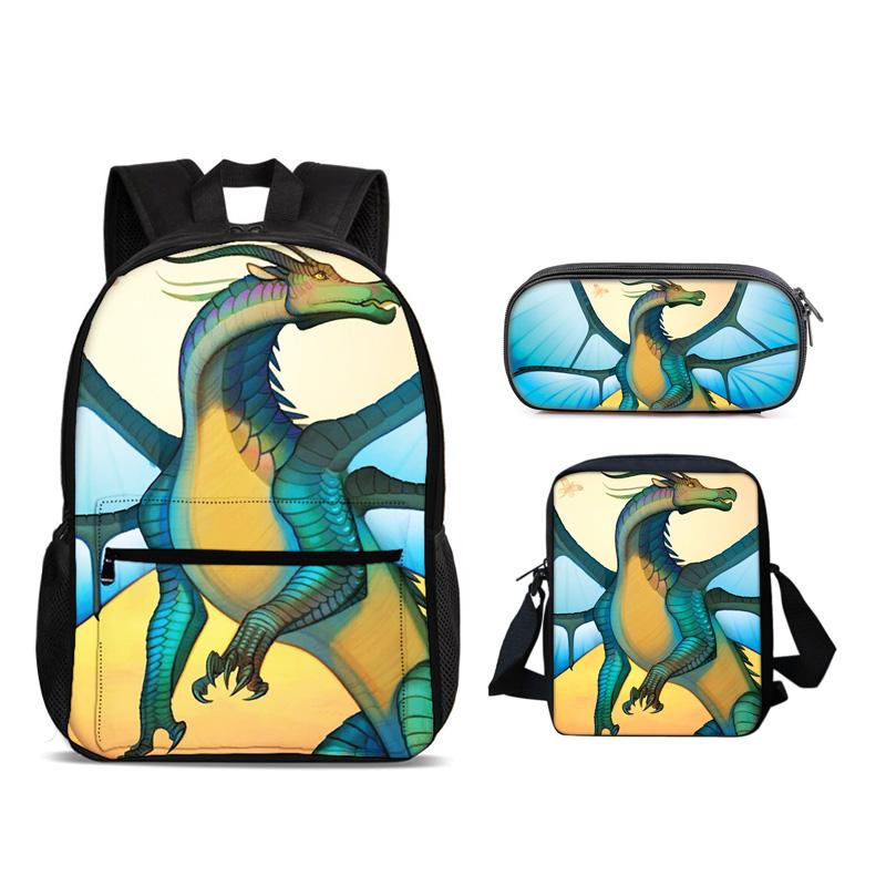 Helicopter Rucksack Pencil Pouch ice pack 3Pcs Set, trendy mechanical printing, new style, best gift for boys Plus girls in school