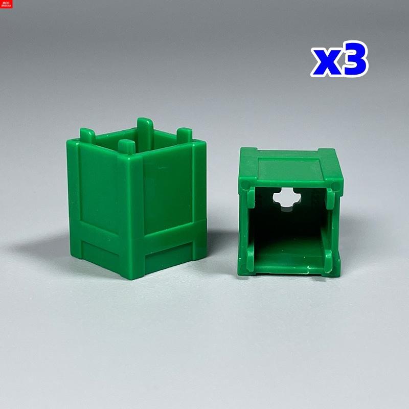 Contenitore MOC Bricks Quadrato Eco-friendly Pattumiera cestino Rifiuti Ufficio Casa Scena Accessori in Plastica Blocchi da Costruzione Giocattoli per Bambini