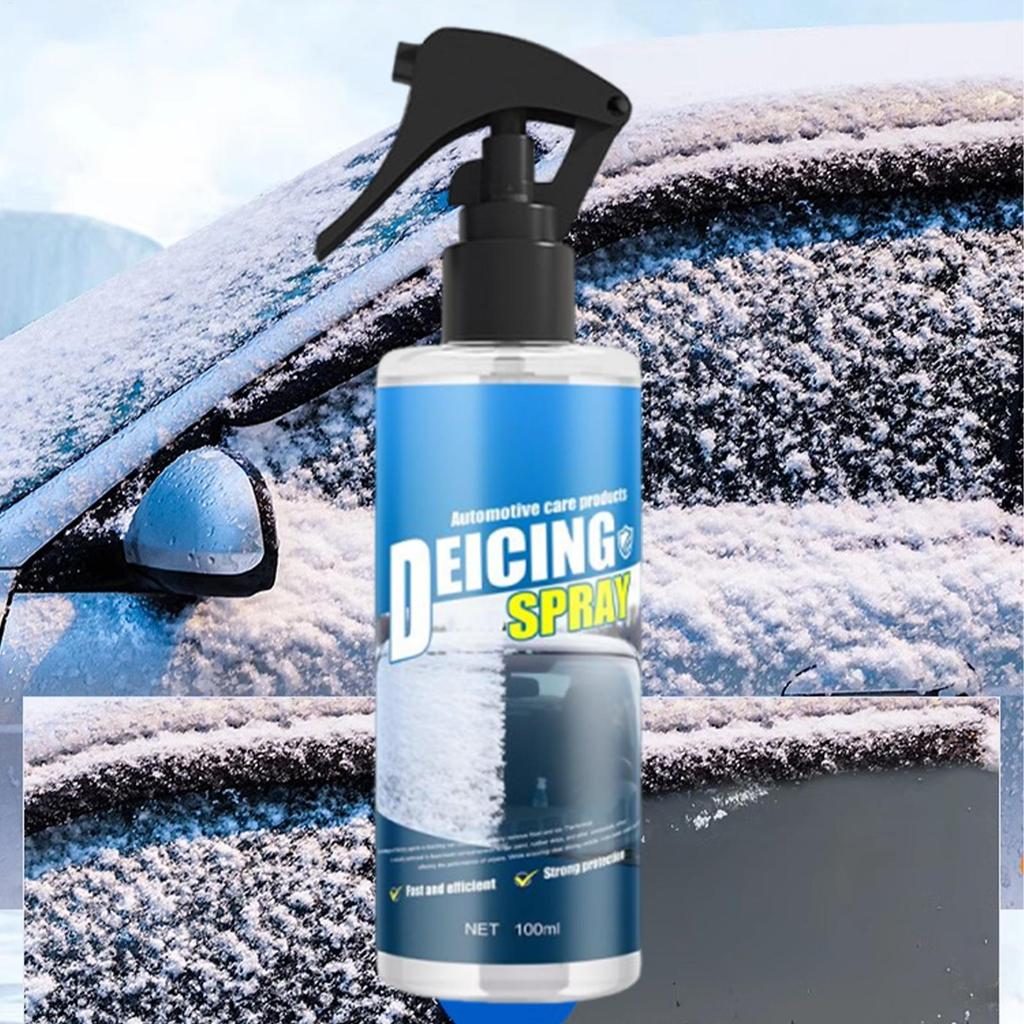 Deicer For Car Windshield 100ml Fast Snow Remover Defroster Spray Car For Automotive Vehicles Including Trucks SUVs During Snow