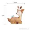 Natural Resin Sika Deer Ornaments Mini Cartoon Animal Crafts Cute Miniature Car Home Decorations