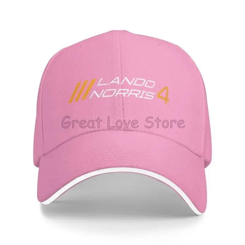 Lando Norris 4 Baseball Caps Unisex Daily Casual Sandwich Hat Summer Sports Sun Protector Bucket Hats Snapback Cap Dad Hat