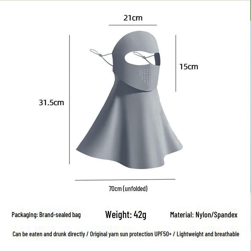 Guteng Drinkable UV Protection Ice Silk Face & Neck Mask (2-Pack)