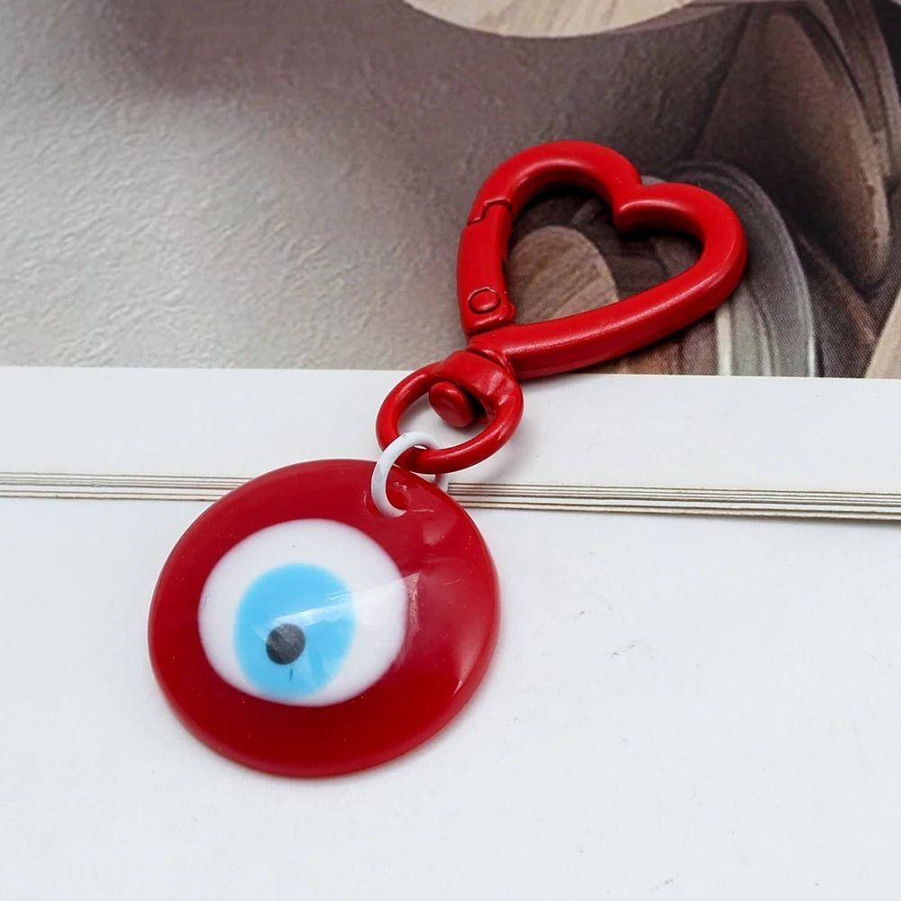 Dripping Oil Lucky Eye Keychain Korean Style Key Ring Ornaments Turkish Blue Eye Pendant  Women