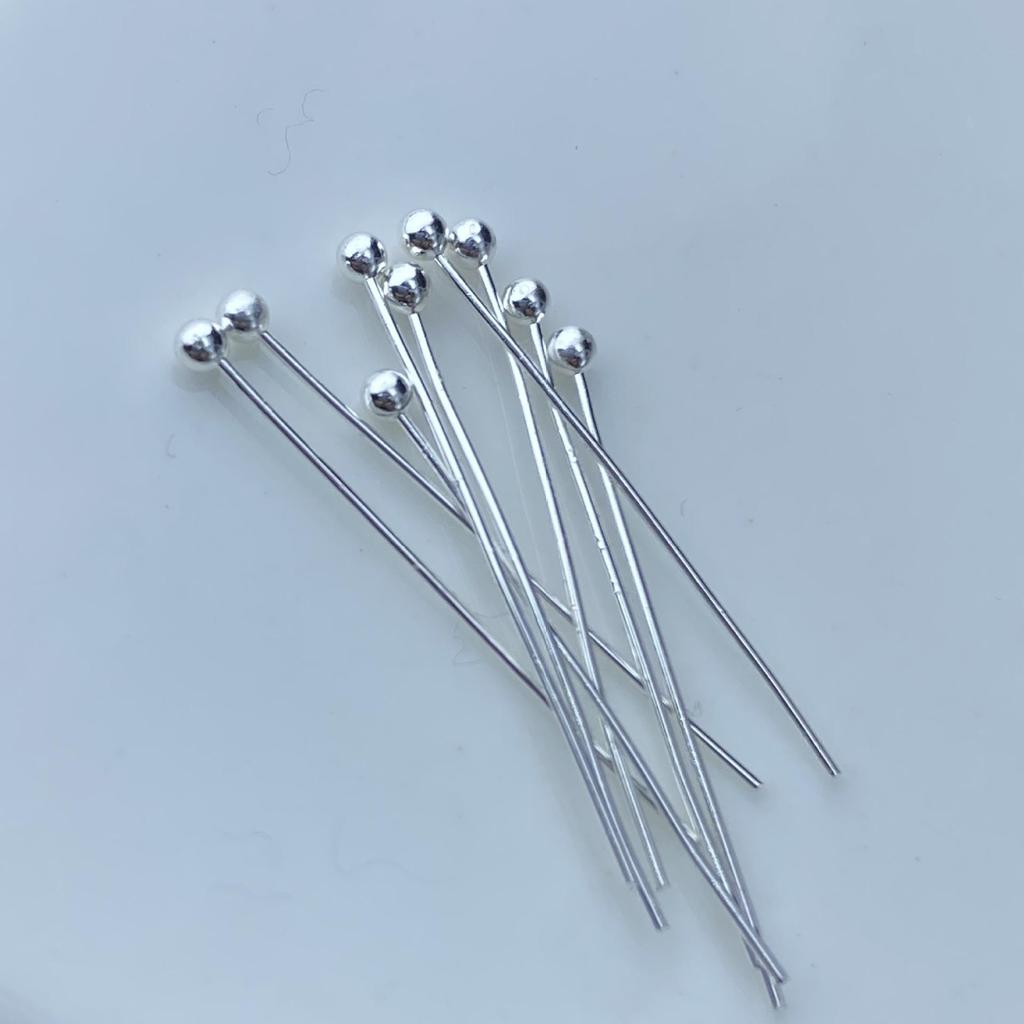 Copper Color-Preserving Large Ball Head Needles for DIY Jewelry and Bead Stringing.