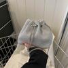 Fashion Trend Small Bag Women's Spring New Bright Diamond Messenger Bag Chain Bucket Bag
