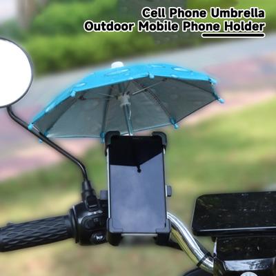 Cell Phone Umbrella Adjustable Suction Cup Phone Stand Holder Universal Outdoor Mobile Phone