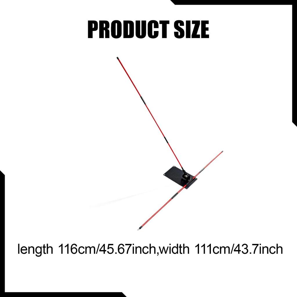 Golf Swing Training Aid with Alignment Rods Portable Posture Corrector Practice Tool for Sport Golf Accessories