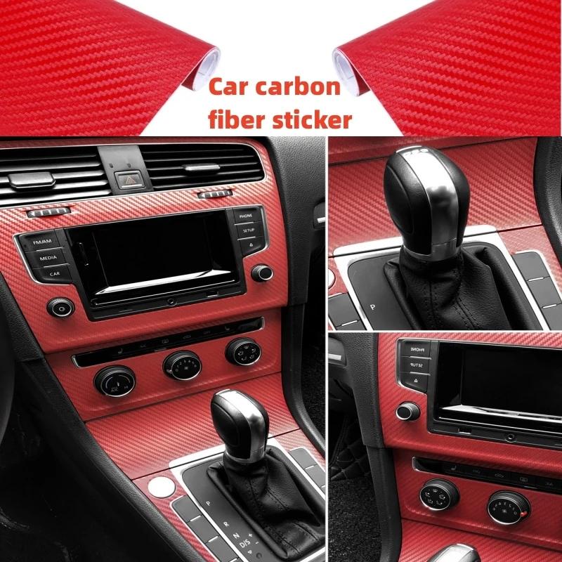 Carbon Fiber Tape Stickers On Car 3D Nano Black Car Door Edge Guards Side Waterproof Decorative Adhesive Protector Film Tape