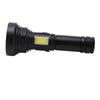 Outdoor USB Rechargeable Flashlight Telescopic Zoom Portable COB Strong Light LED Torch