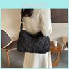 Trendy Street Style Pu Tote Bag Large Capacity Quilted Design For Women
