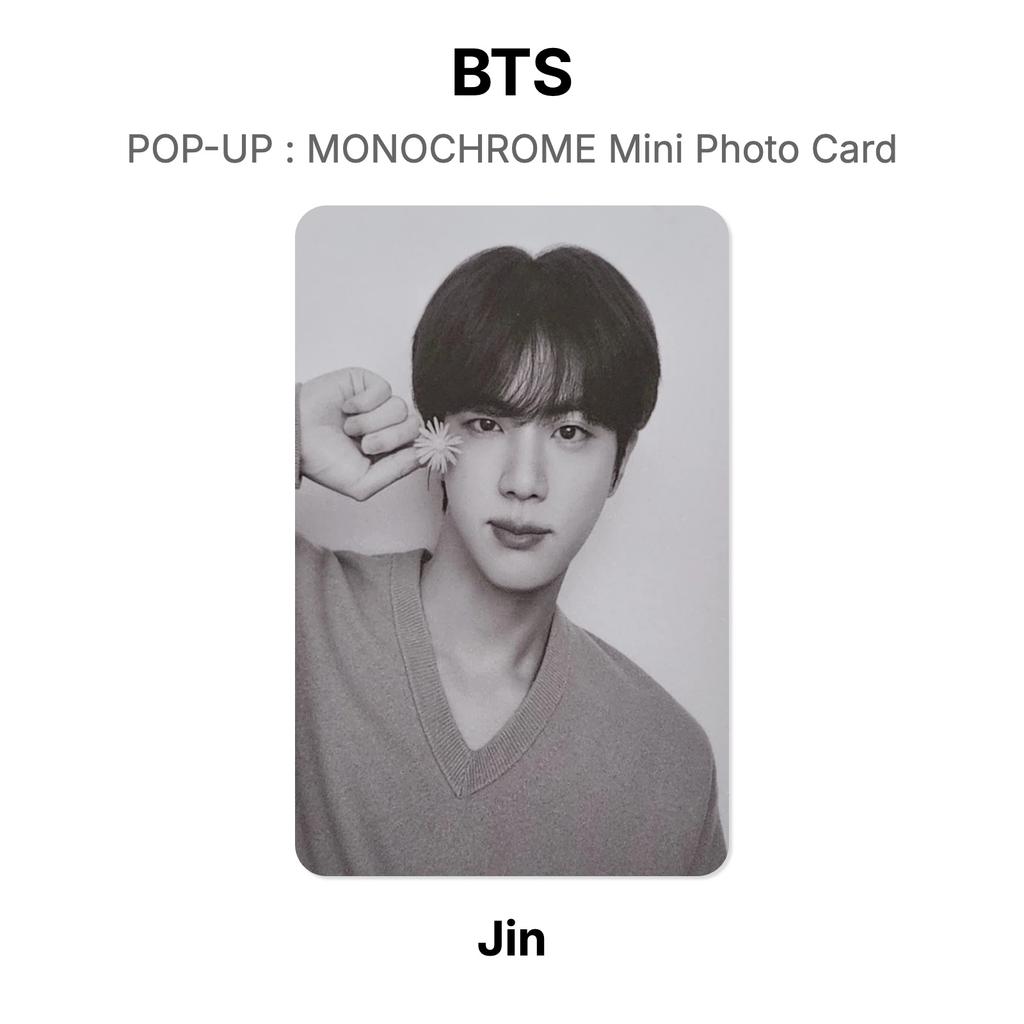 BTS SURGIR : TARJETA FOTOGRÁFICA MINI MONOCROMÁTICA Fotocarte Oficial