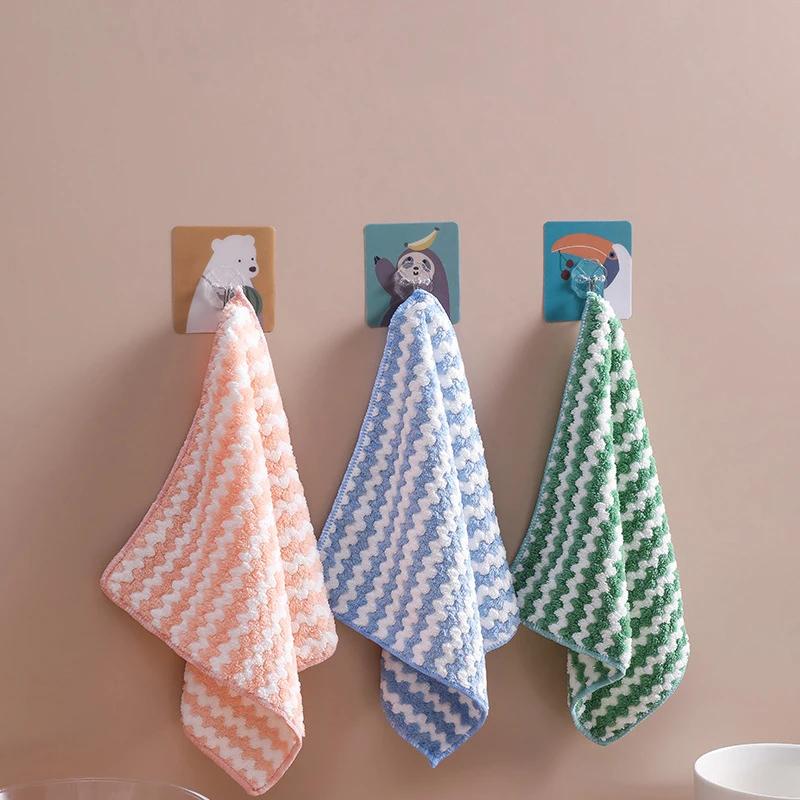 1/3pcs Microfiber Kitchen Dish Cloth Super Absorbent Cleaning Cloth Non-Stick Oil Wipe Rags Household Cleaning Towels Tools