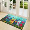 VIKAMA Spring Cat Garden Welcome Mat - Durable Anti-Slip Entrance Rug For Bathroom Floor Mat - Home Decoration
