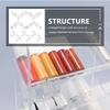 15Pcs Fixed Buckle Corner Code Transparent Bracket Acrylic Braces Clear Angle Connectors Storage Cases Home Decor Figurines