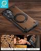 Eary for Samsung Galaxy S26 Ultra Wooden Case With 360°Rotating Magnetic Stand Frameless Unique Wood Phone Cover Drop Protection