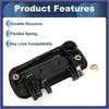 Car Exterior Door Handles Front Left for Hyundai Excel 90-94 Black 1 Pcs