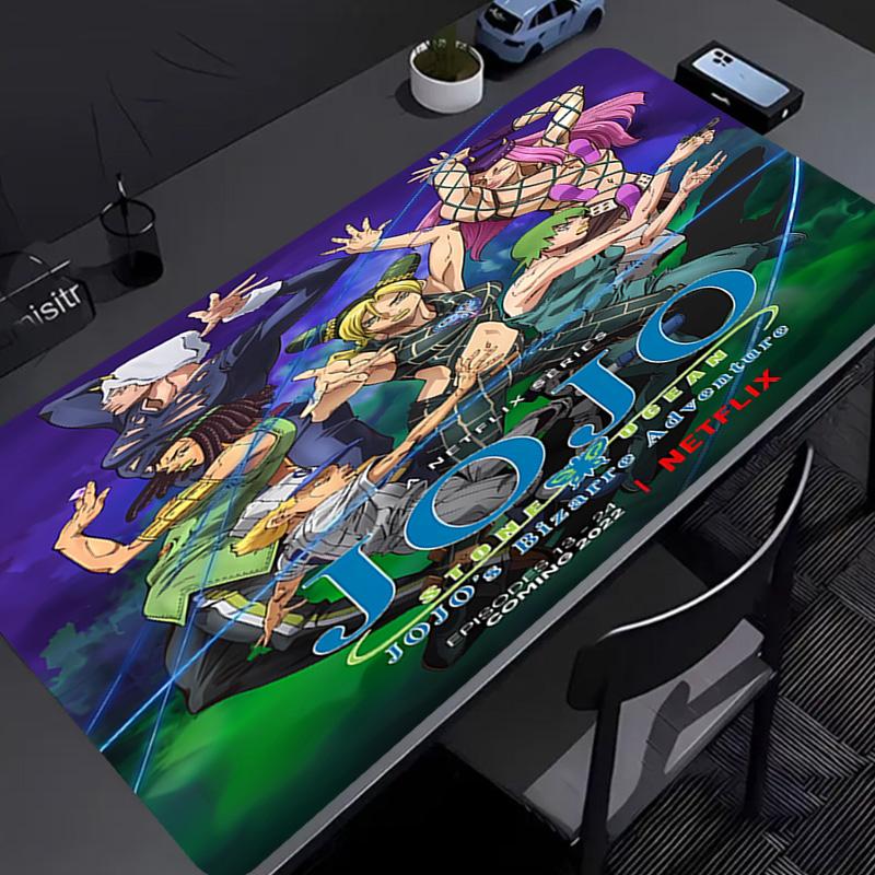 JoJo's Bizarre Adventure Mauspads - Rutschfeste Gummibasis, Glatte Oberfläche für Arbeit, Gaming, Büro und Zuhause, Schreibtisch-Mauspad