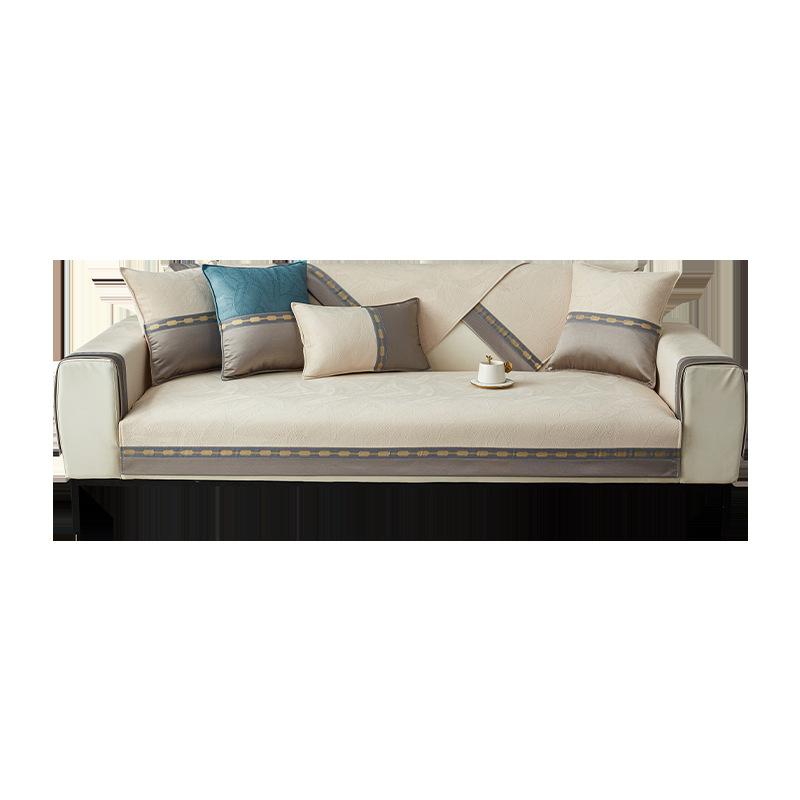 Sofa Cushion Four Seasons Universal Non-Slip Simple Modern Waffle Small Fresh Cushion Backrest Sofa Cover Cover Cloth
