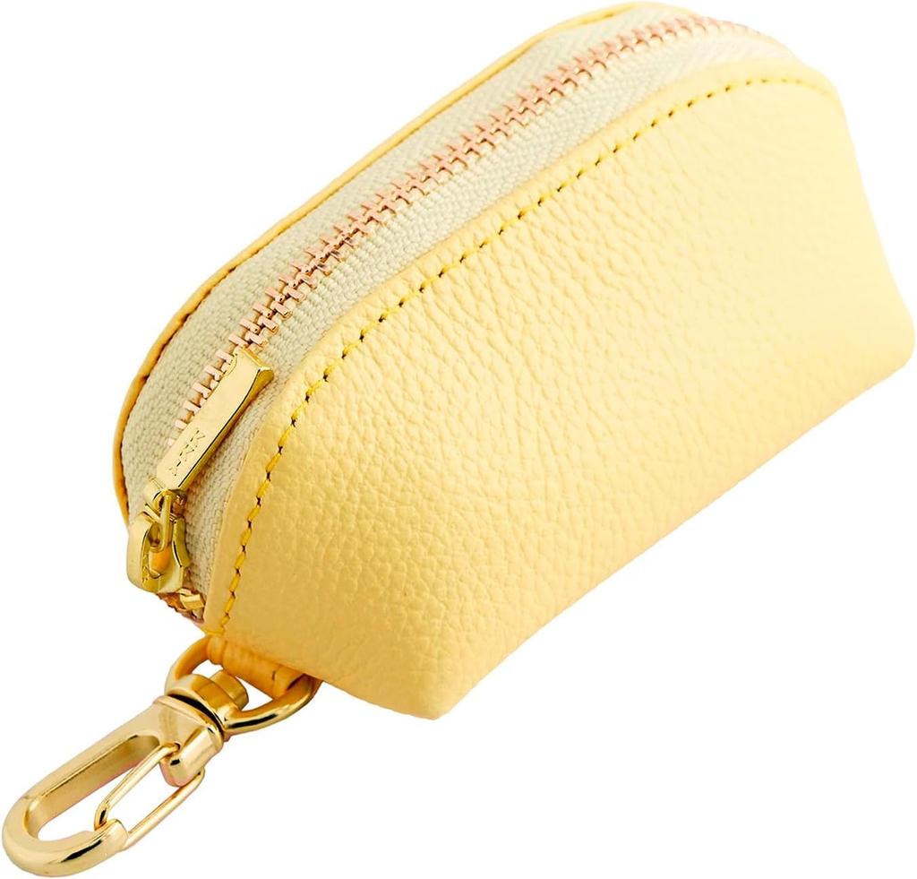 OSL Round Key Pouch Mini Yellow Simple Slip-On OSL-3203 Men's Women's