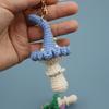 Einzigartige Pilz-Serie Häkel-Schlüsselanhänger Zufällige Farbverlauf-Farbe Pilz-Schlüsselanhänger Für Taschenanhänger Gestrickter Pilz-Schlüsselanhänger Individuell