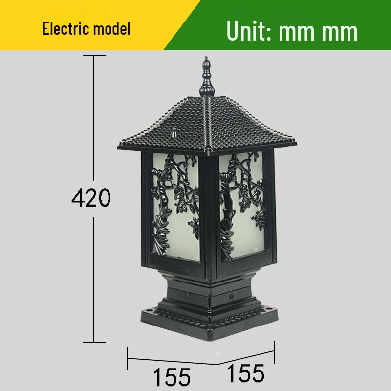 Chinese Style Waterproof Outdoor Wall Lamp for Garden and Villa