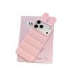 Solid Silicone Jacket with Rabbit Ears for iPhone 17 Pro Max and Apple 16 Pro - Drop-proof Case