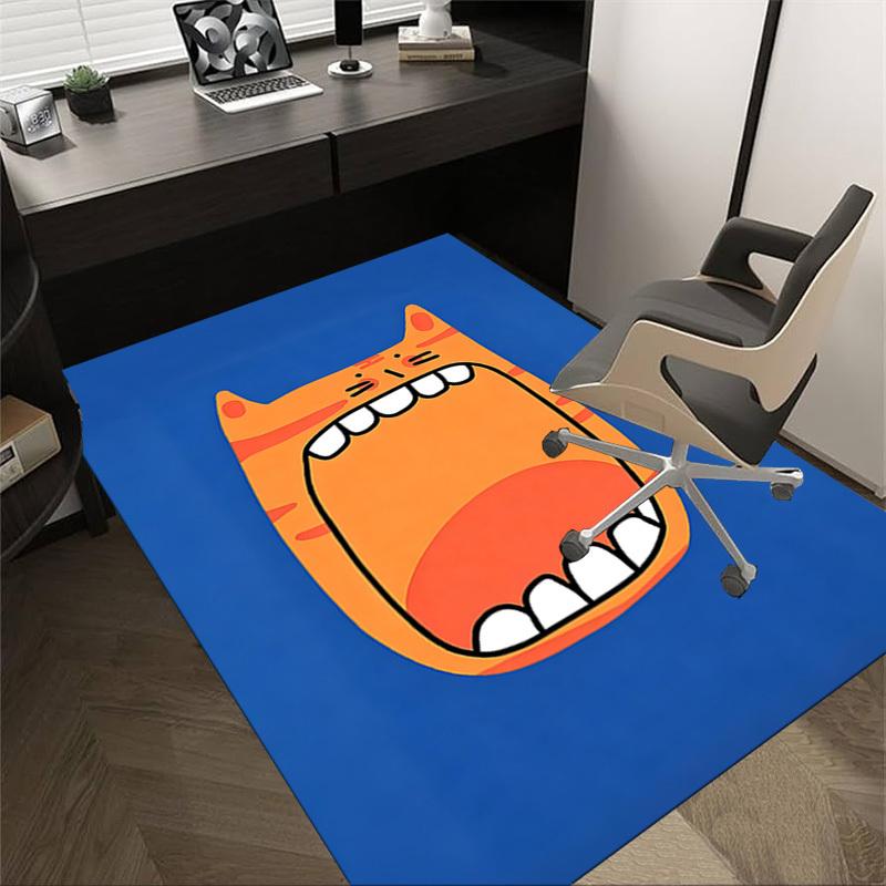 

1PC cat mouth Extra Large Non Slip Floor carpet, Office, family, bedroom Large Area Rug Indoor Rugs, Vibrant Colors 60cm by 90cm