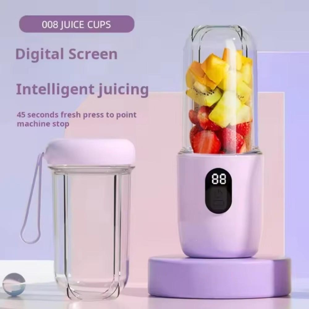 Portable Auto Juicing Cup USB Rechargeable 500ml Capacity Mini Juicer Mixer Cordless Multifunction Electric Fruit Juicer Sports