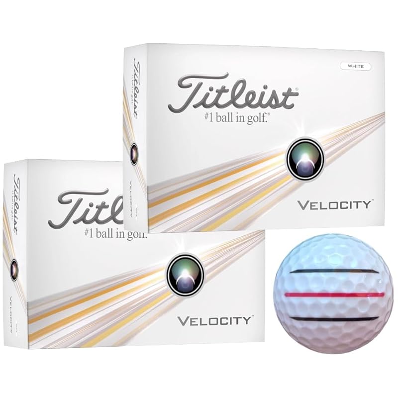 

[Hapiraki_Golf Line] titleist golf ball Velocity velocity With line (2 dozen white_3 lines)
