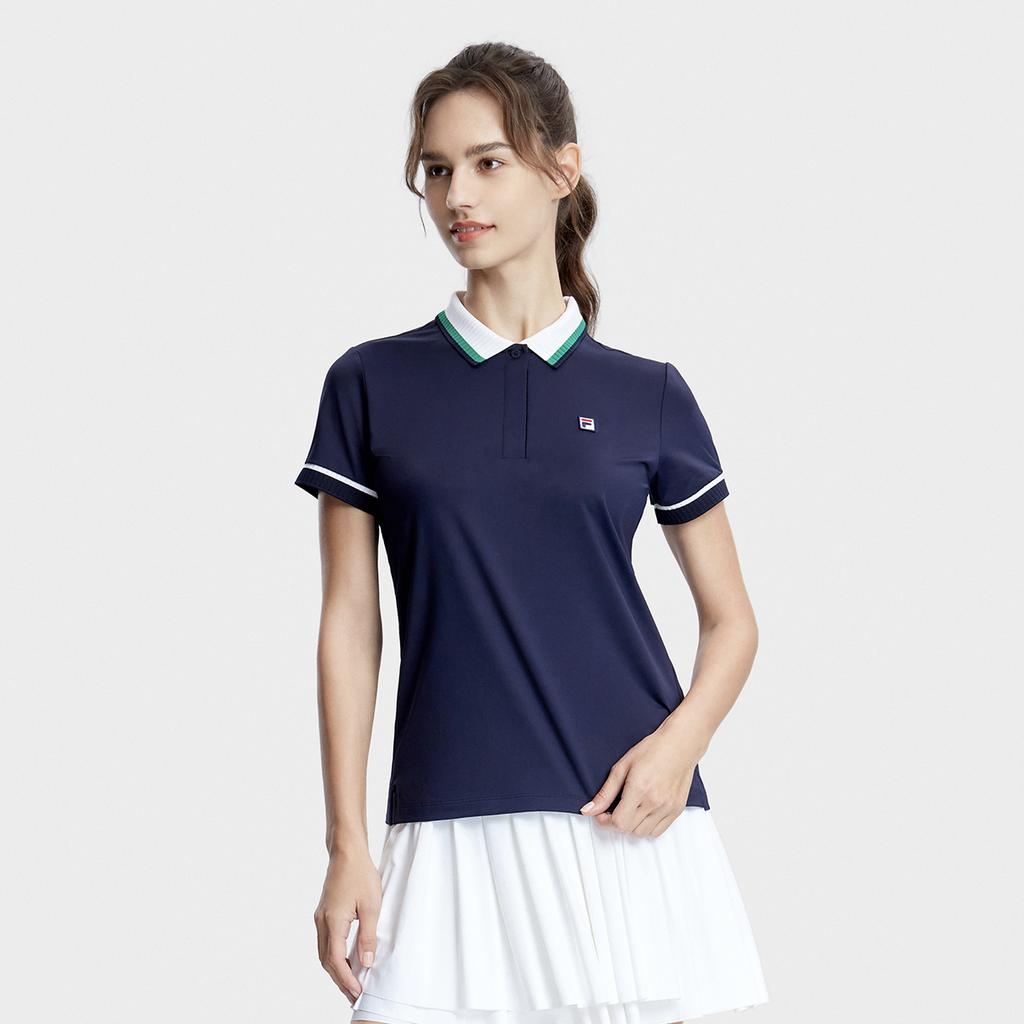 New FILA Polo Shirt Women's RD Royal Blue A11W333114F-NV