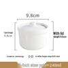 Pure White Ceramic Double Boiler Stew Cup