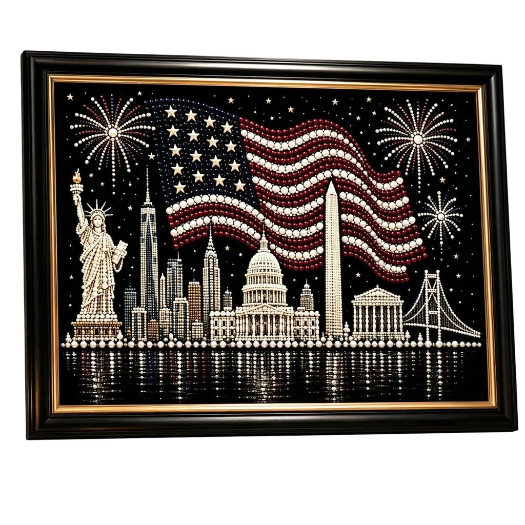 Independence Day DIY Painting Kit, 4th of Set for Adults Kids, Patriotic , Fun Holiday Activity, Home Wall Decor