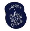 Inkdotpot Real Gold Foil Baby It's Cold Outside Baby Shower Tags Favor Hang Paper Tags 100