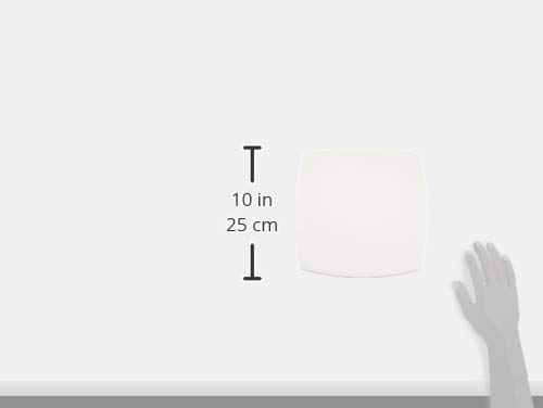 NARUMI Styles Square Dinner Plate (29cm diagonal, white) - Simple and stylish design. Suitable for dinner, lunch, or as a single-plate meal. Microwave