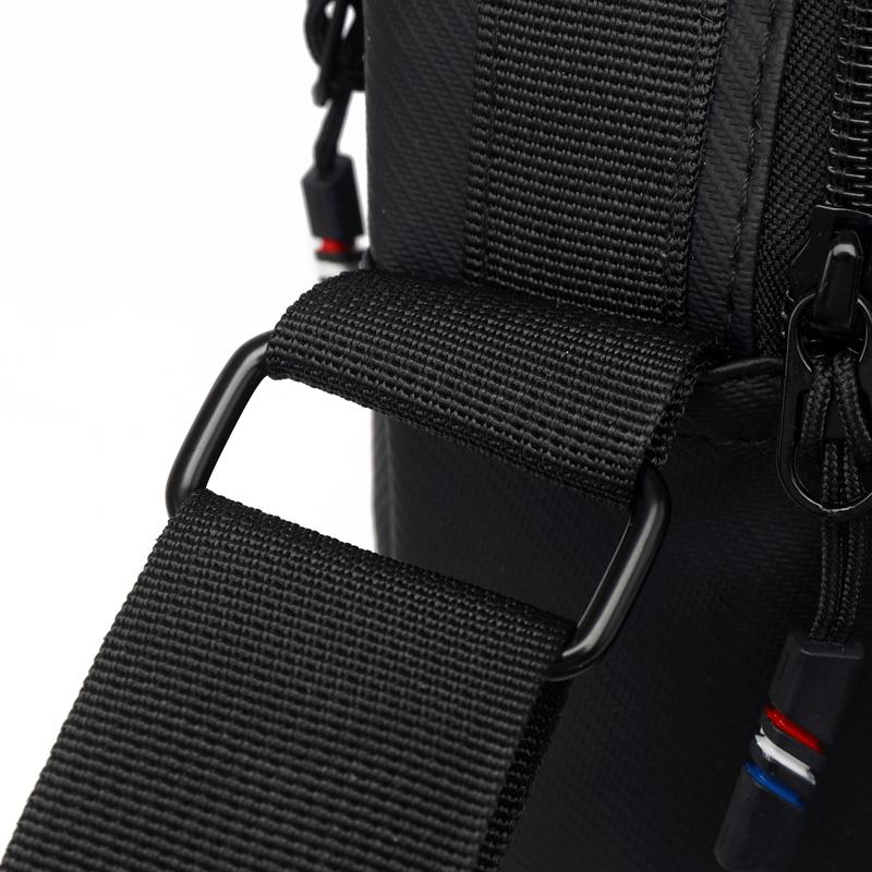 Business Handbag Solid Color Shoulder Bag Large Capacity Men's Commuter Crossbody Bag