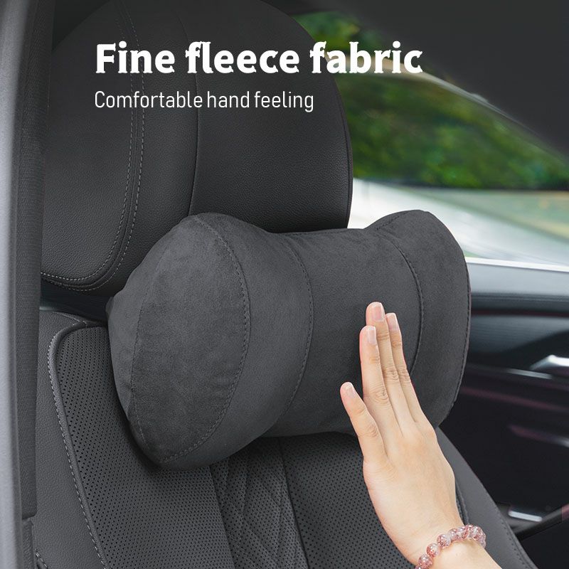 Tesla Exclusive Car Suede Seat Headrest Memory Cotton Cervical Spine Protection Pillow for  Tesla Model 3  Model S X Y Car