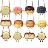 Cute Bread Toast Plush Shoulder Bag Coin Purse Handbags Storage Crossbody Tote