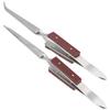 2Pcs Lock Tweezer Fixed Jewelry Soldering Pointed Straight Curved Tip DIY Craft Tool