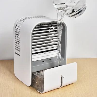 Portable Fan Air Conditioning Mini Rechargeable USB Fan Desktop Spray Humidifier Home Air Cooler For Room