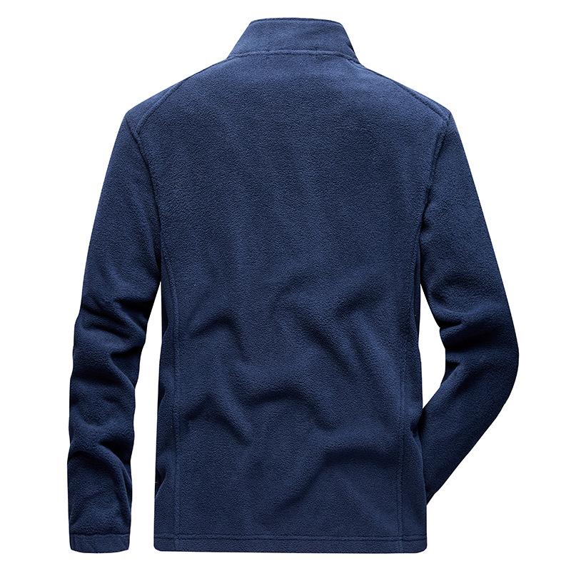 Haine din lână pentru bărbați, noi de toamnă și iarnă, fleece, caldă, ocazională, la modă, cu guler în picioare, jachetă pentru bărbați