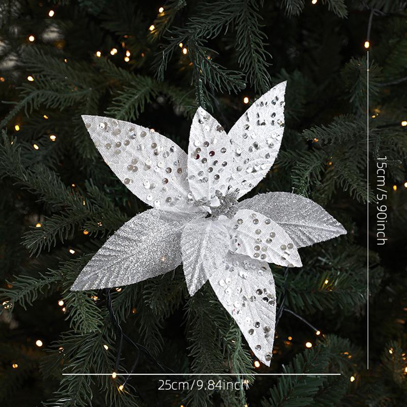 

Рождественские пайетки Украшения Рождественская атмосфера Украшения для рождественской елки DIY Вырезки Элегантные Разноцветные серебряный