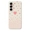 For Samsung Galaxy A17 5G Case Pink Love Pattern Printing Straight Edge TPU Phone Back Cover