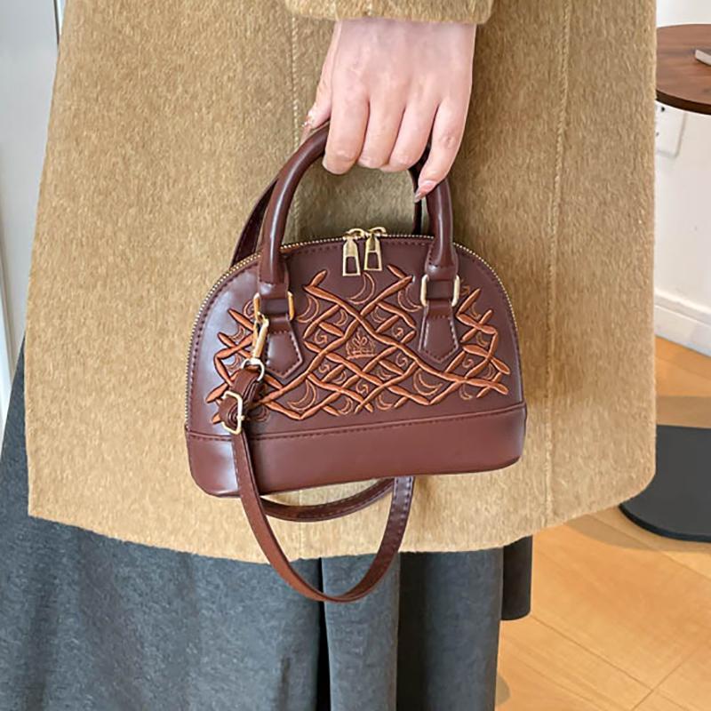 2026 New Style Niche High-end Feel Shell Bag Versatile Single-shoulder Crossbody Small Bag PU Leather Handbag Lady Commuter Bag