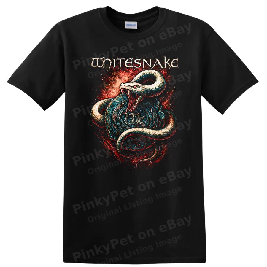 T-shirt Rock Retro Grafica Serpente Vintage Copertina Album Heavy Metal