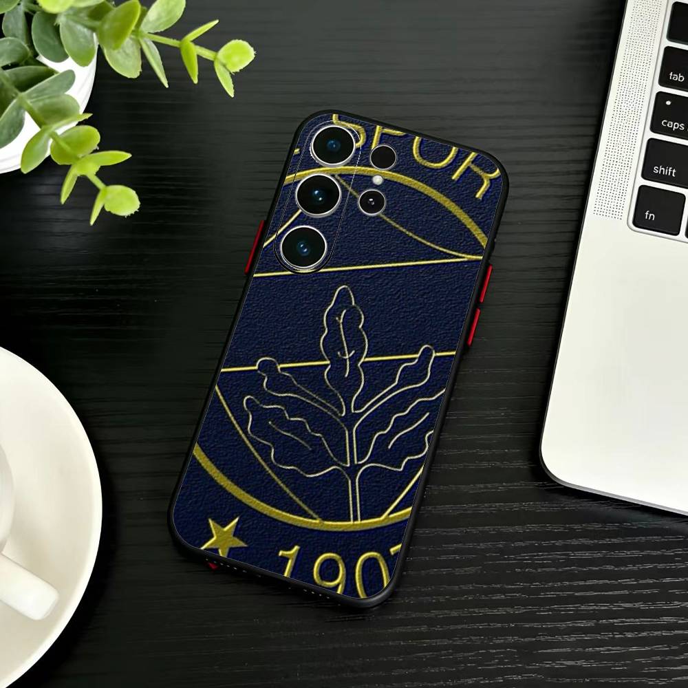 Coole T-Turkey Fenerbahce-s Muster Handyhülle Für Samsung S26,S25,S24,S23,S22,S21,S20,S30,Ultra,Plus,Fe,Note,5G Schwarze Hülle