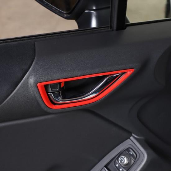 ABS Red Car Inner Door Handle Frame Trim Kit For Toyot-a 86/Subaru BRZ -