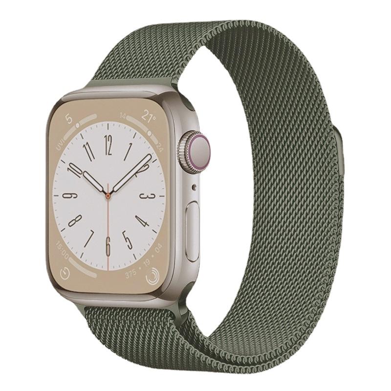 Milanesiskt armband för Apple Watch Band Strap 42mm 38mm 44mm 40mm Länkarmband i rostfritt stål Armbandsur för Iwatch 5/4/3/2/1 49mm 41mm